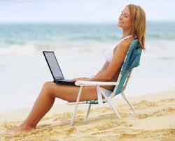 Jobs that allow a woman to enjoy the beach while working. 
