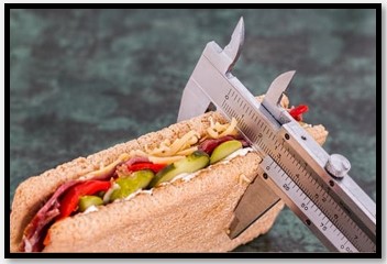Sandwich with measure tool